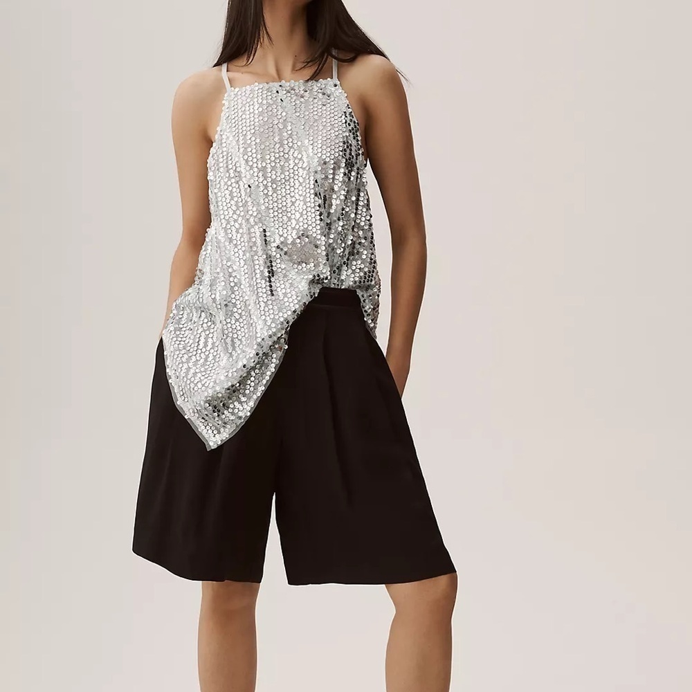 Anthropologie Sequin Halter Tank - Picture 2 of 4
